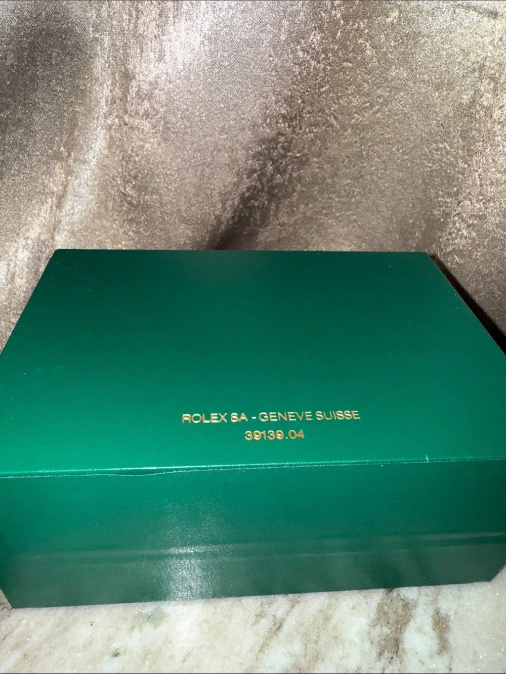 ROLEX Green Jewelry Presentation Box with Gold Crown Emblem